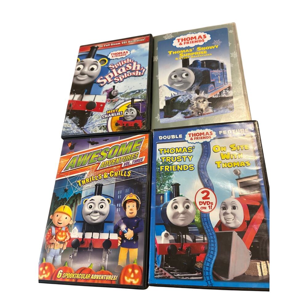 4 Lot Thomas & Friends DVD Lot Splish Splash Snowy Surprise‎ Trusty Friends Kids